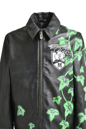 “MASU X VERDY" M.B.C. LEATHER SPORTS JACKET / BLK