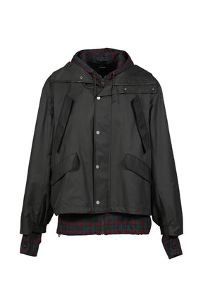 HOODED TRACK JACKET / GRN