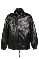 LTHR COACH JKT / BLK
