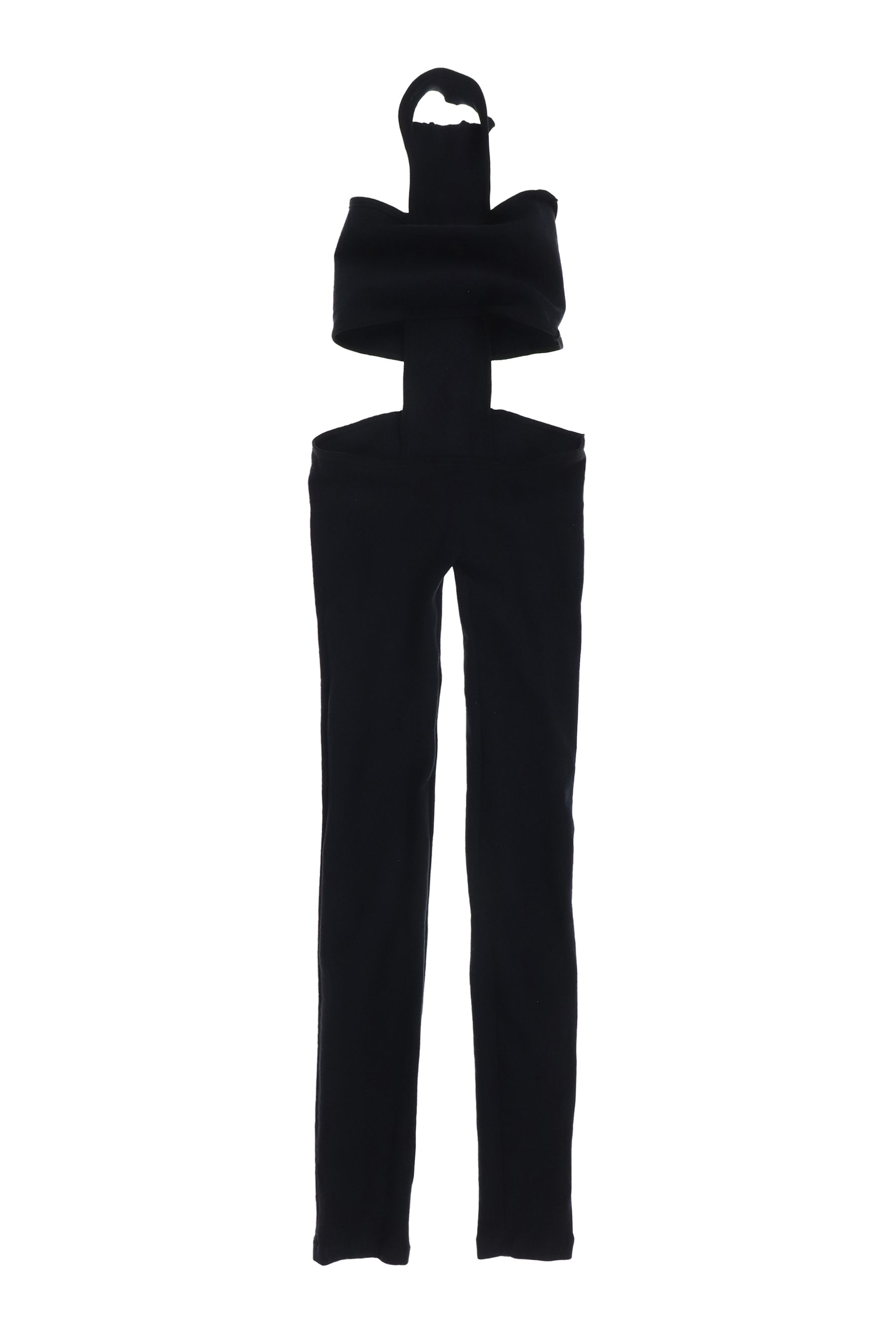 CROSS JUMPSUIT IN BLACK / BLK