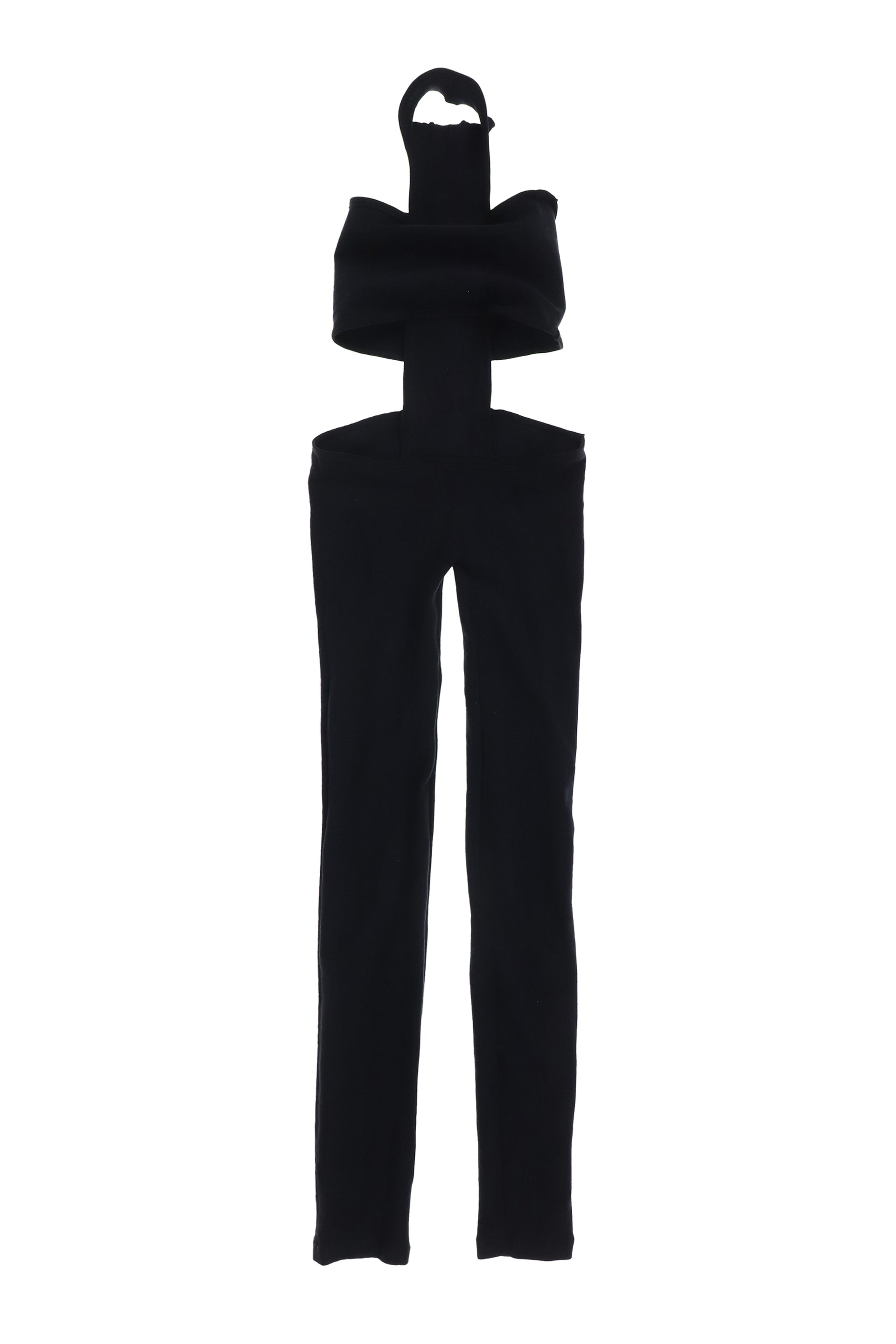 CROSS JUMPSUIT IN BLACK / BLK