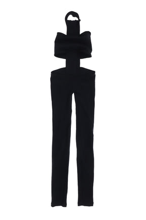 CROSS JUMPSUIT IN BLACK / BLK