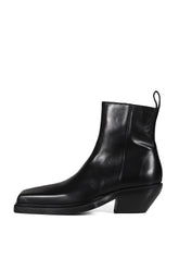 ANKLE BOOT - BLACK LEATHER / BLK 
