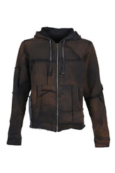 ZIPUP HOODIE SCRAP / POTASSIUM BLK