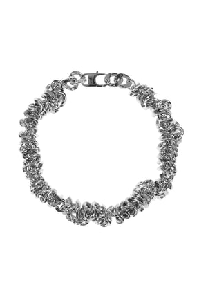 TWISTED CURB CHAIN NECKLACE / SIL