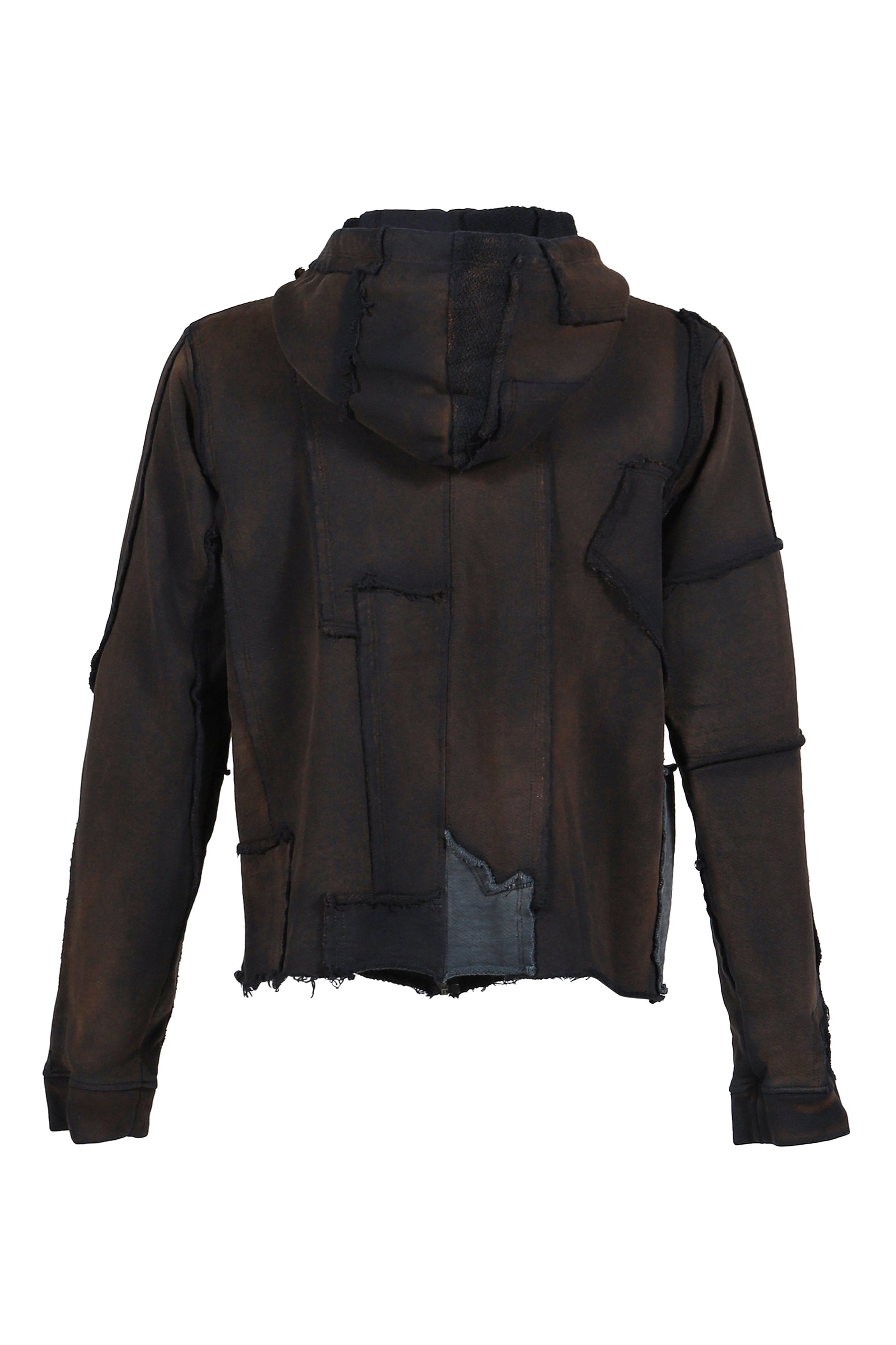 ANT/ANTI アントアンチ FW25 ZIPUP HOODIE SCRAP / POTASSIUM BLK