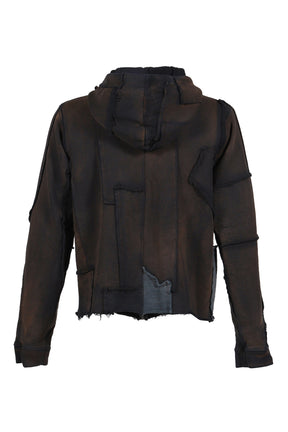 ZIPUP HOODIE SCRAP / POTASSIUM BLK