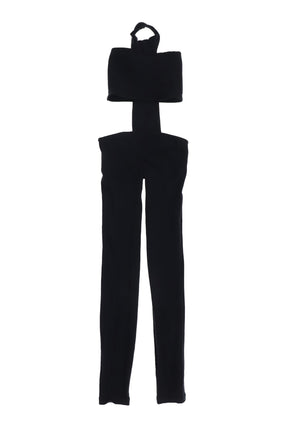 CROSS JUMPSUIT IN BLACK / BLK