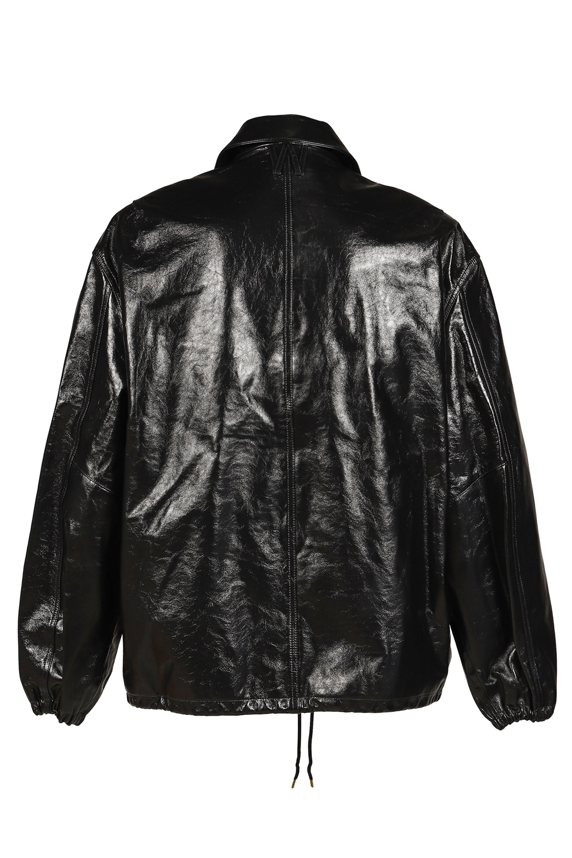 LTHR COACH JKT / BLK
