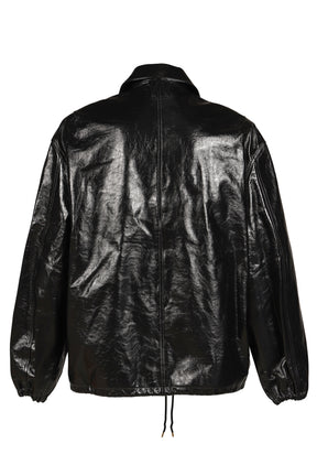 LTHR COACH JKT / BLK