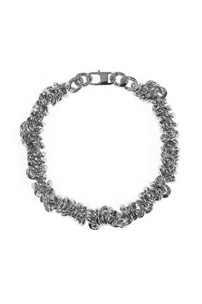 TWISTED CURB CHAIN NECKLACE / SIL