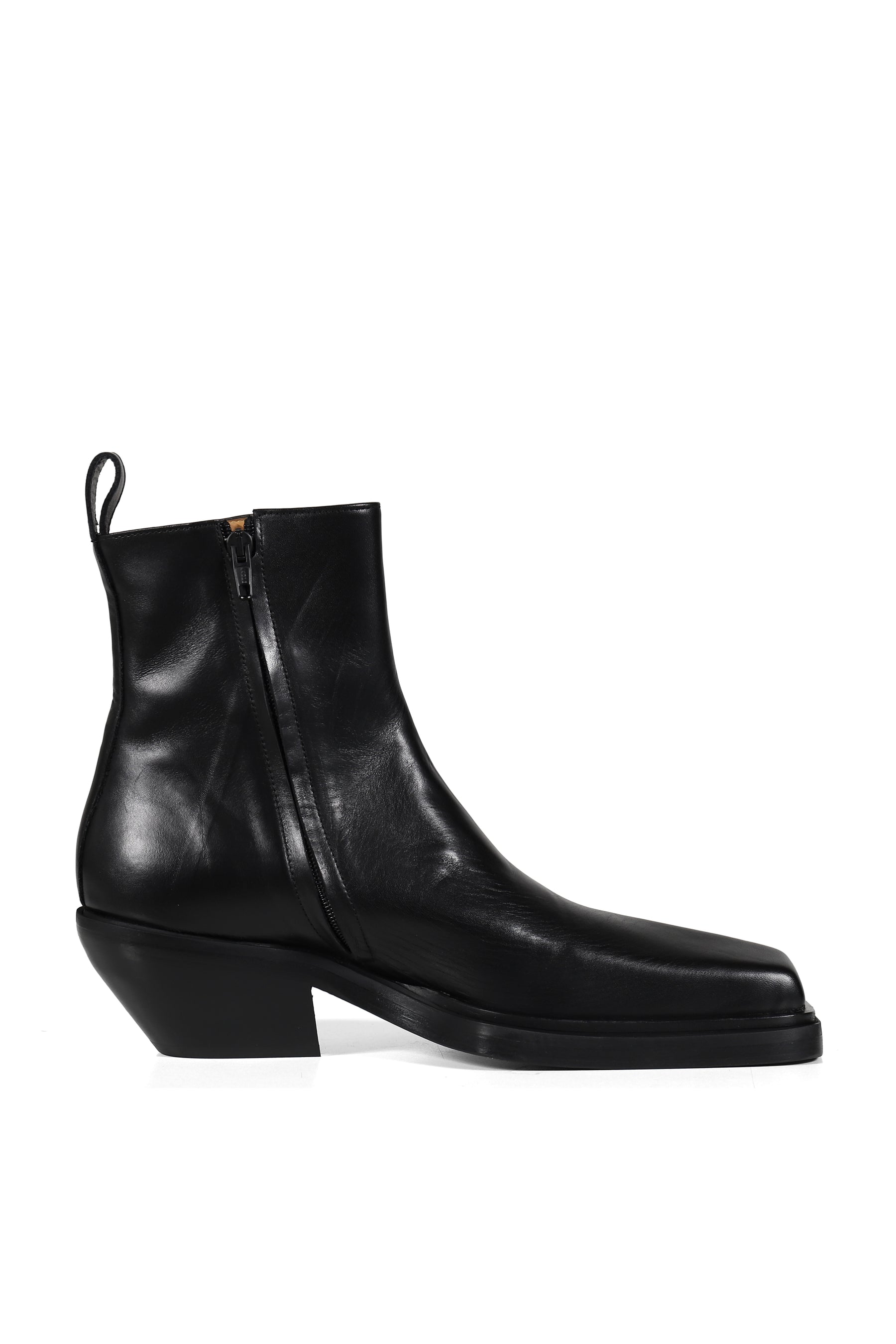 ANKLE BOOT - BLACK LEATHER / BLK 