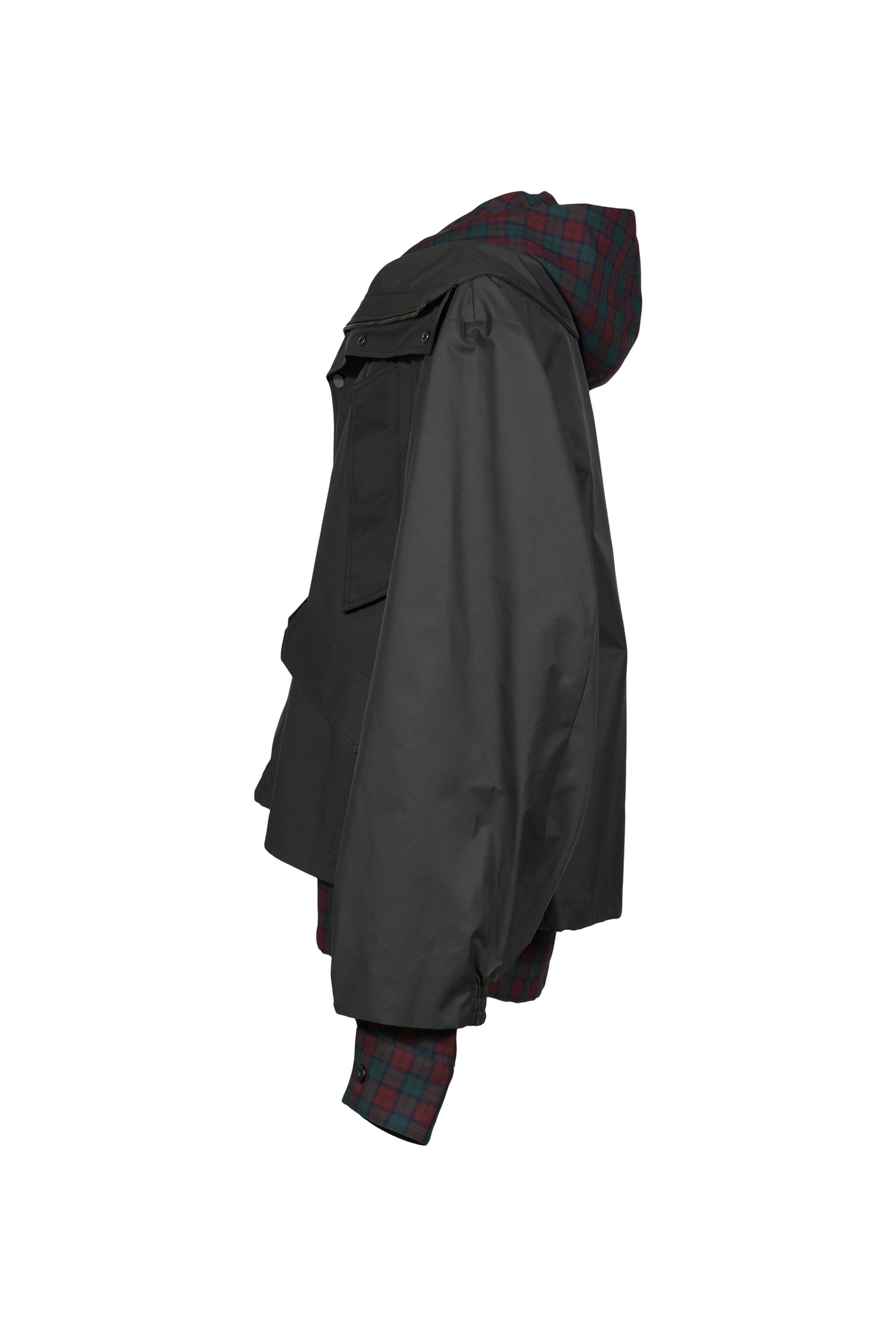 HOODED TRACK JACKET / GRN