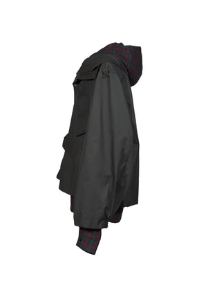 HOODED TRACK JACKET / GRN