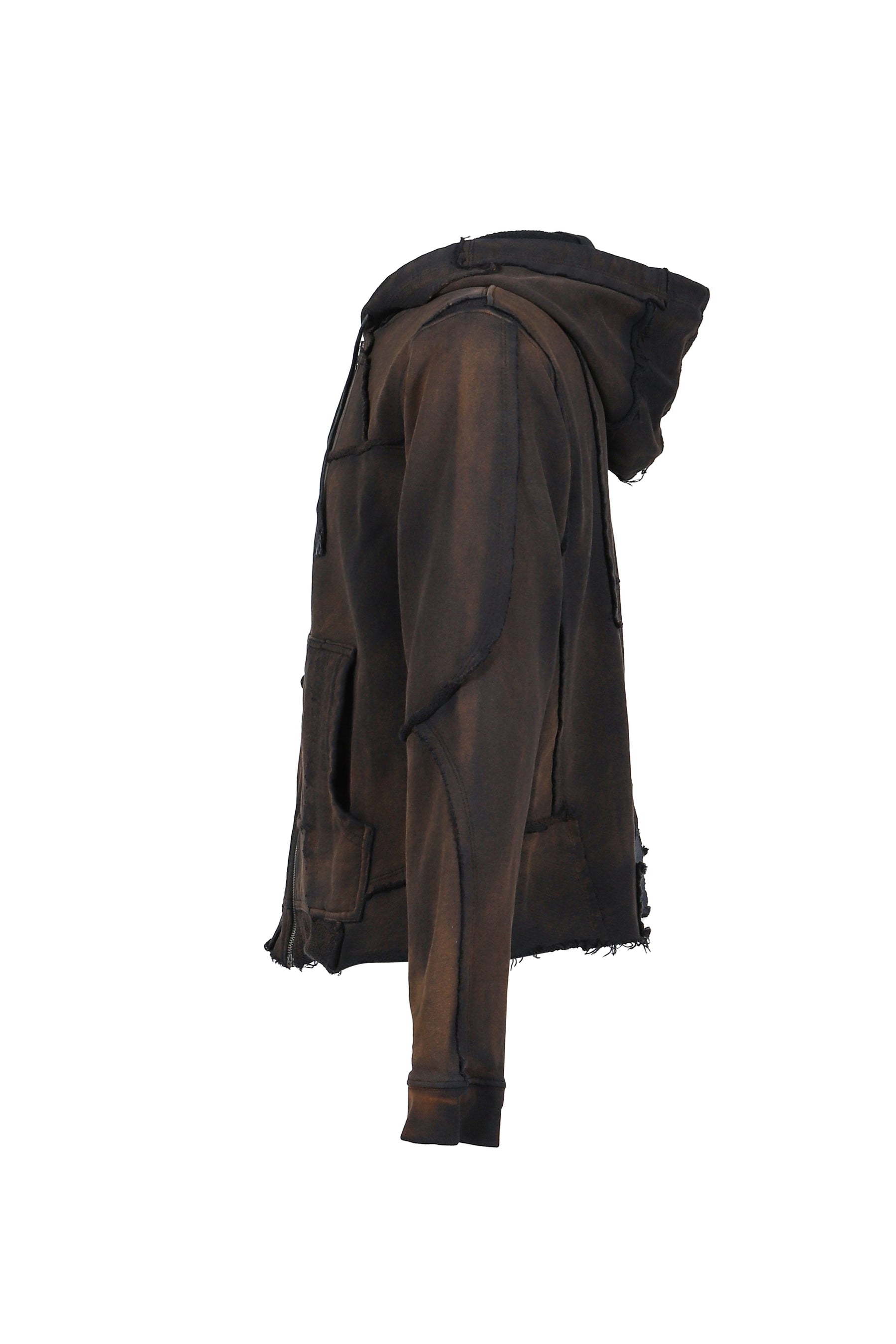 ZIPUP HOODIE SCRAP / POTASSIUM BLK