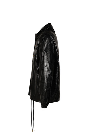 LTHR COACH JKT / BLK