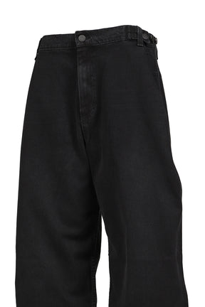 ADJUSTABLE JEANS / BLACK 