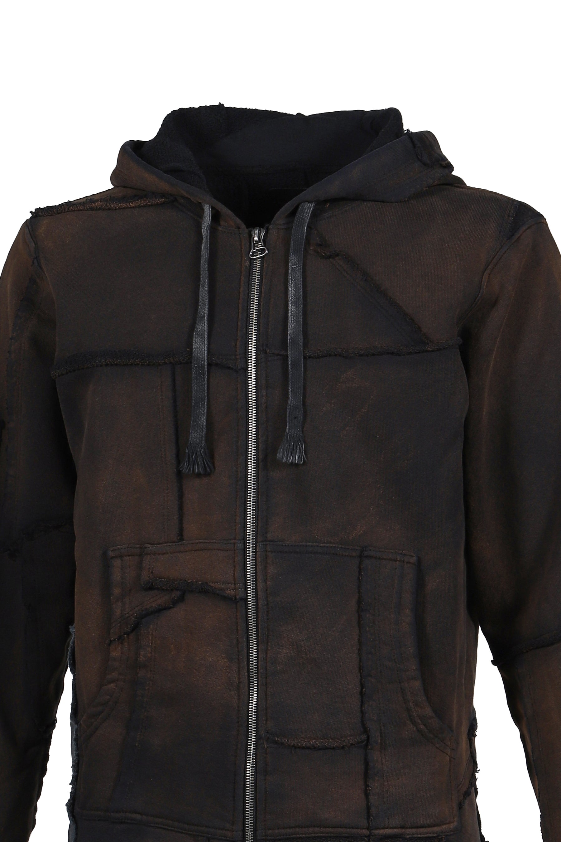 ZIPUP HOODIE SCRAP / POTASSIUM BLK