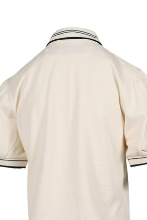 OPEN YY PUFFY PIQUE POLO / CREAM BEI