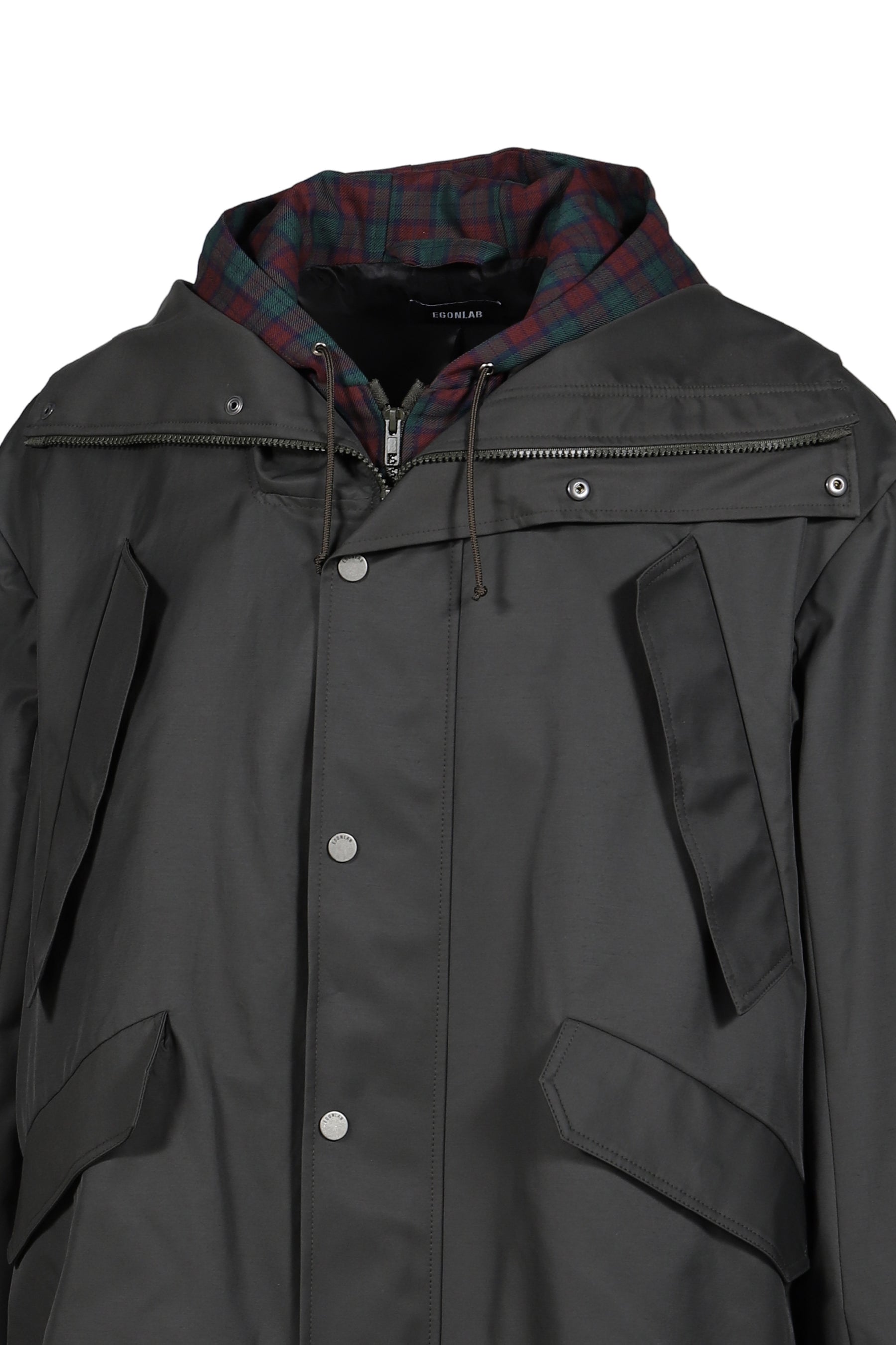 HOODED TRACK JACKET / GRN