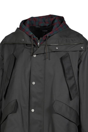 HOODED TRACK JACKET / GRN
