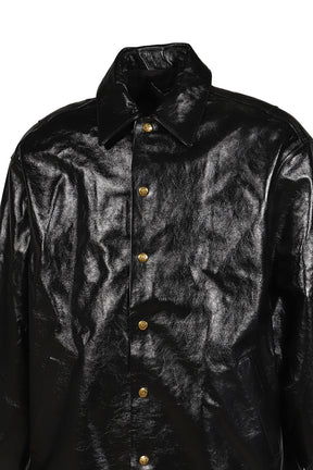 LTHR COACH JKT / BLK
