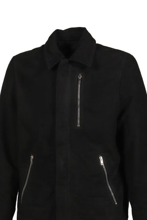 CONCEALED ZIPFRONT JKT / BLK