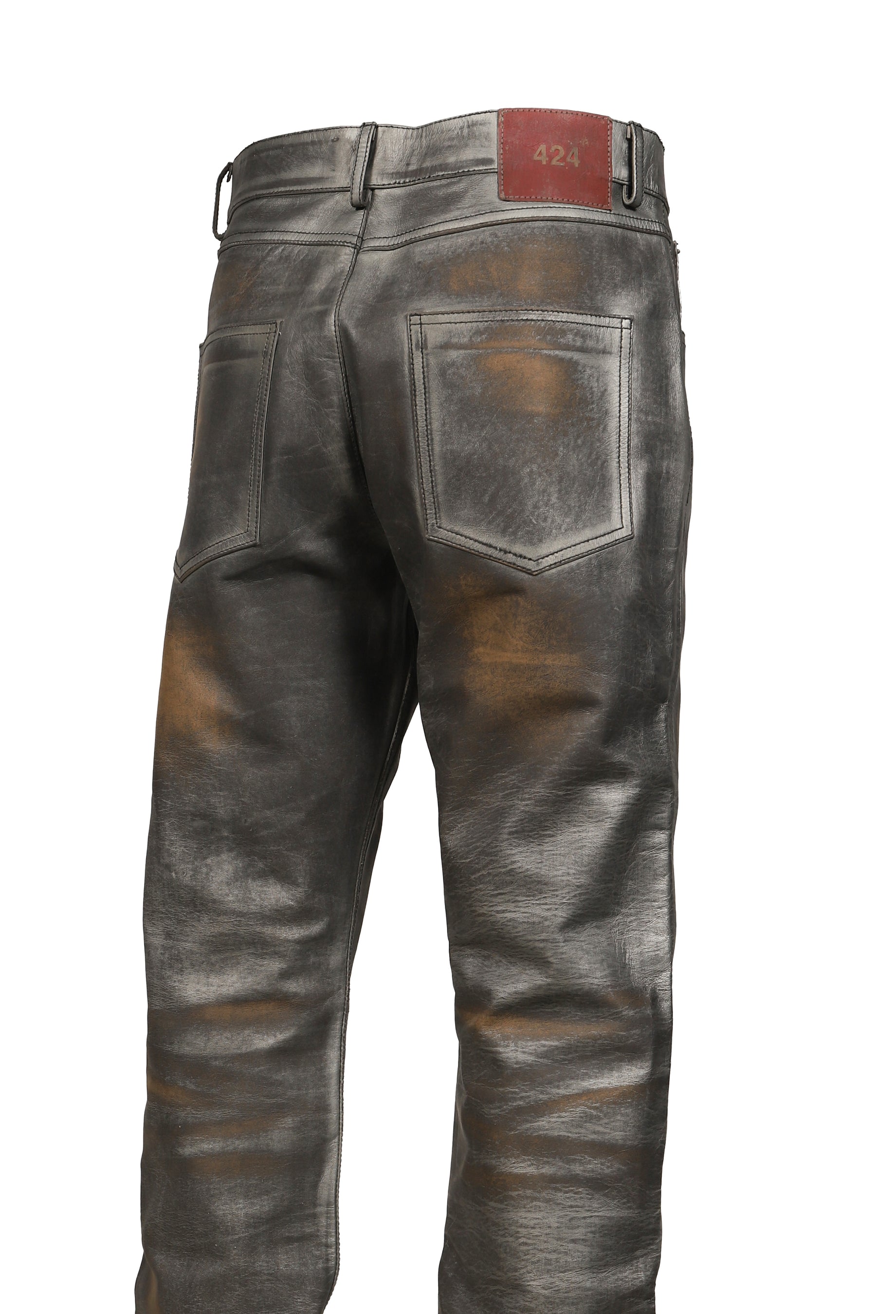 424 LEATHER FIVEPOCKET / SIL