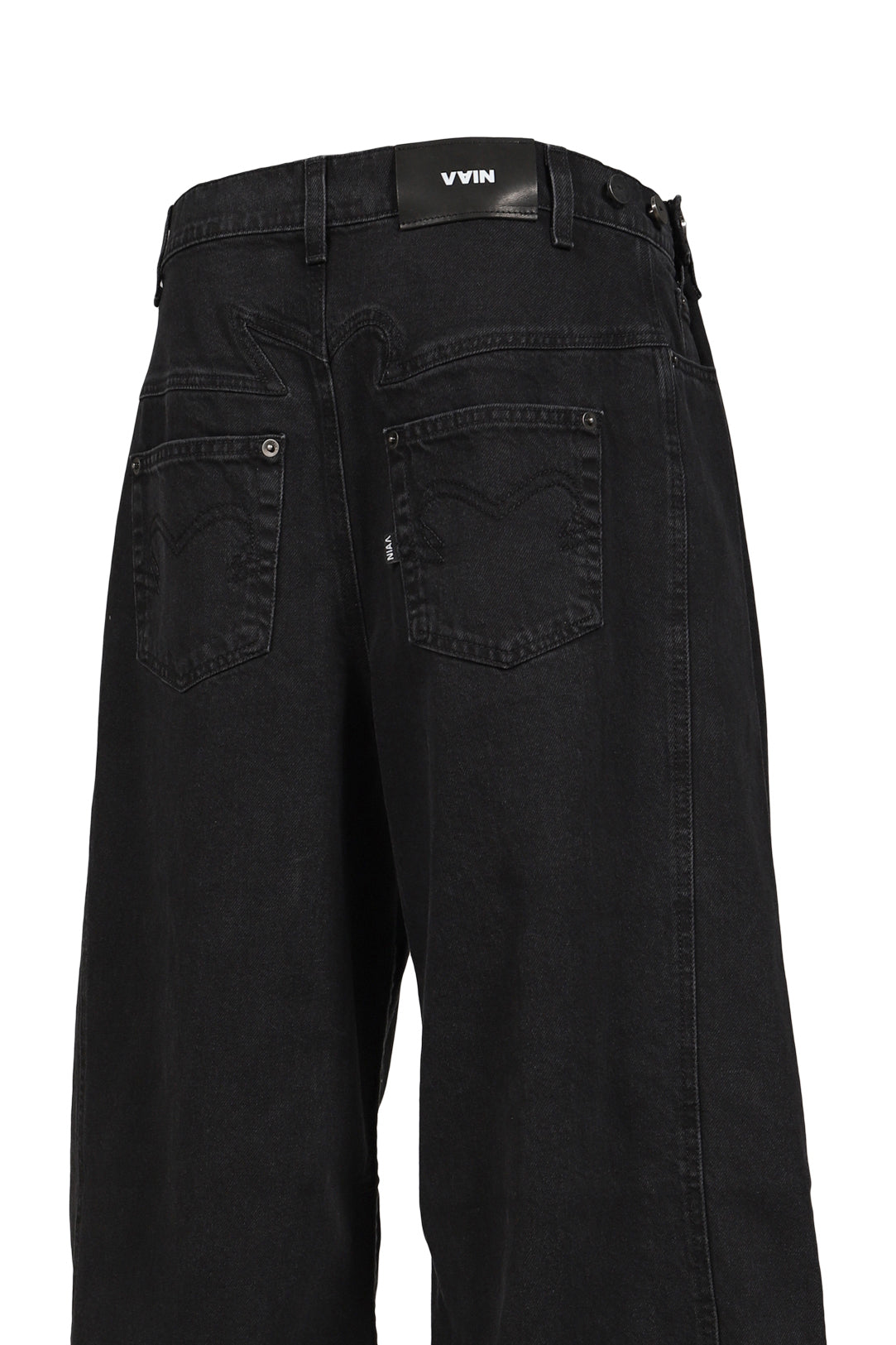 ADJUSTABLE JEANS / BLACK 