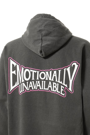 EMOTIONALLY UNAVAILABLE WHEN LONELINESS HOODIE / BLK