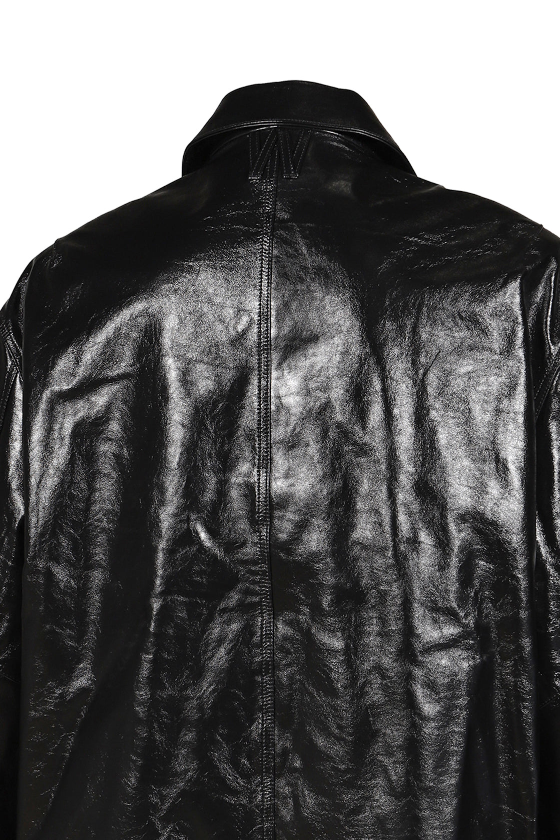 LTHR COACH JKT / BLK