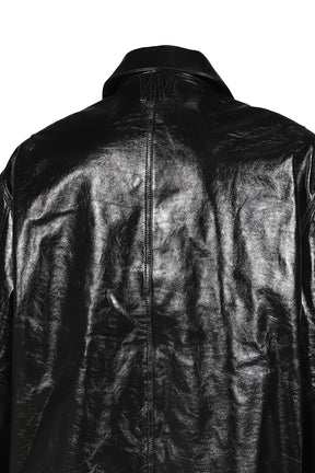 LTHR COACH JKT / BLK