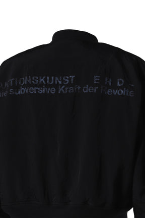 AKTIONKUNST BOMBER / BLK