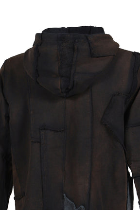 ZIPUP HOODIE SCRAP / POTASSIUM BLK