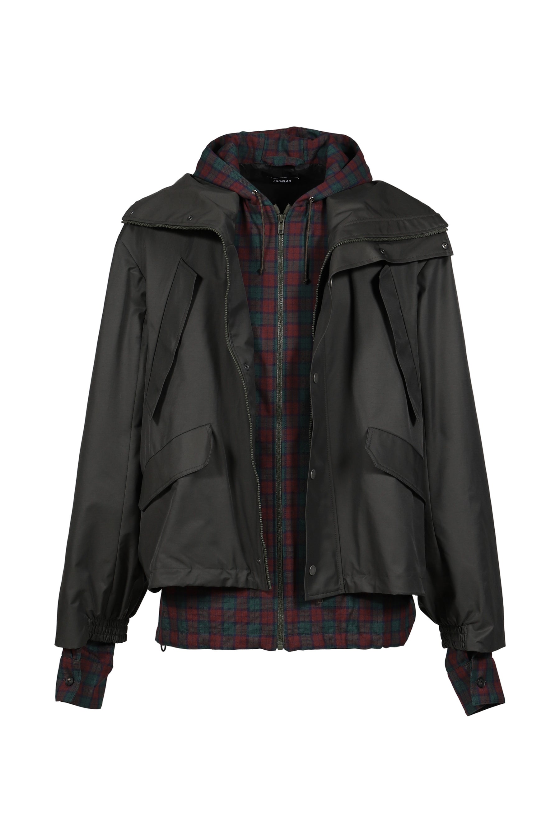 HOODED TRACK JACKET / GRN