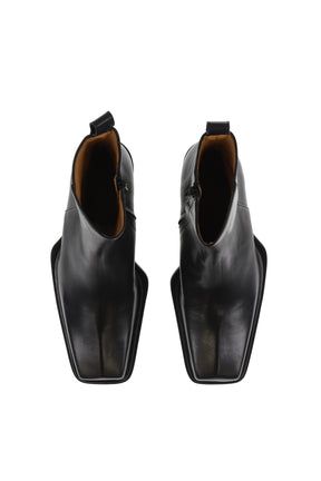 ANKLE BOOT - BLACK LEATHER / BLK 