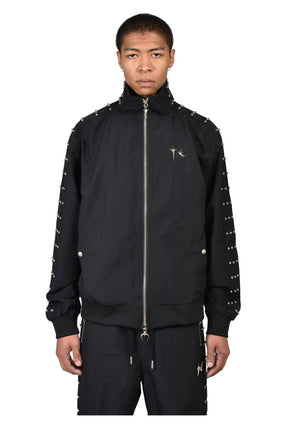 Thug Club サグクラブ FW26 TRIPLE LINE STUD TRACK JACKET / BLK