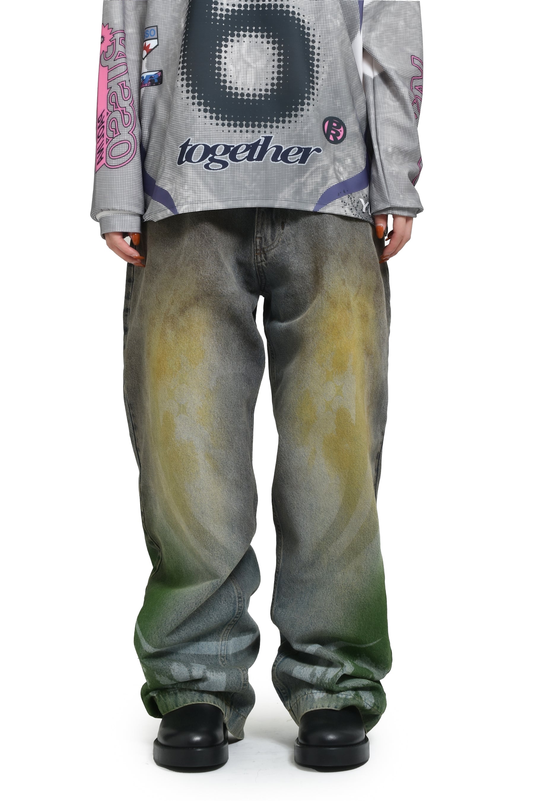 FOSSIL BAGGY TROUSERS / FOSSIL