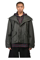 HOODED TRACK JACKET / GRN
