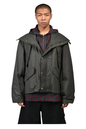 HOODED TRACK JACKET / GRN
