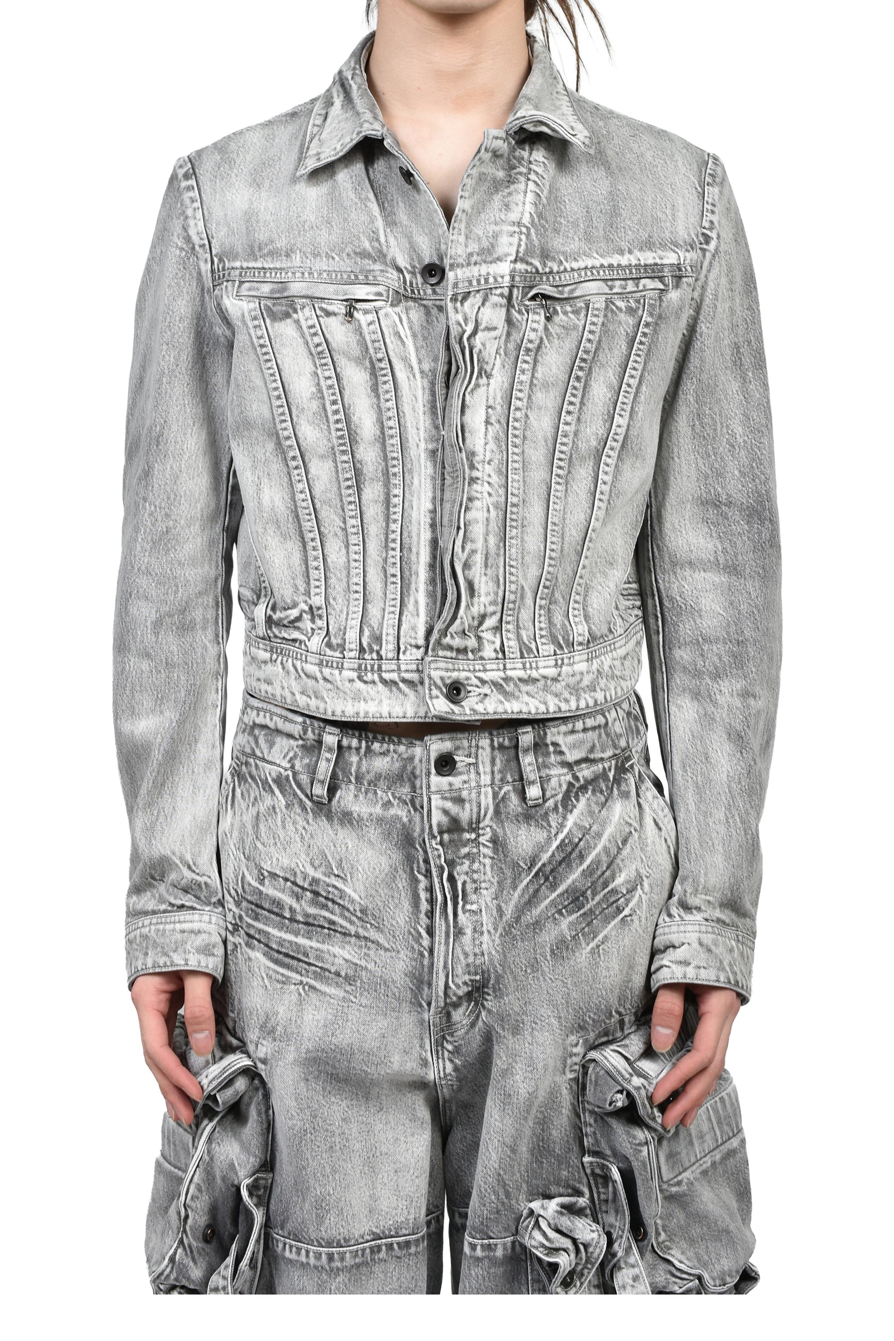 JULIUS ユリウス SS26 12oz DENIM BLOUSON / PLASTER - NUBIAN ヌビアン