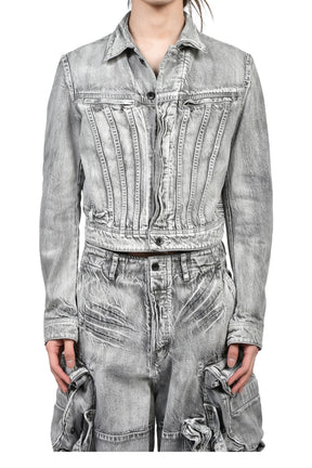 JULIUS ユリウス SS26 12oz DENIM BLOUSON / PLASTER - NUBIAN ヌビアン