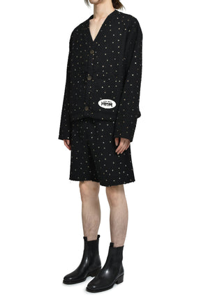 BEADED CARDIGAN / BLK