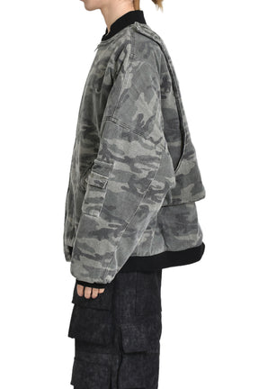 CAMO BOMBER JACKET / CAMO