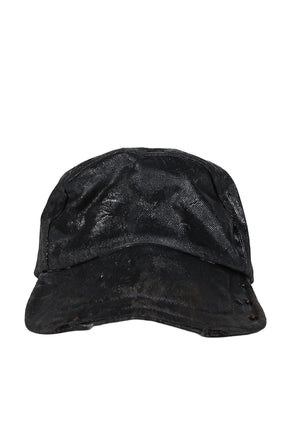 HAND COATED HORSE SHOE CRAB CAP / OIL BLK