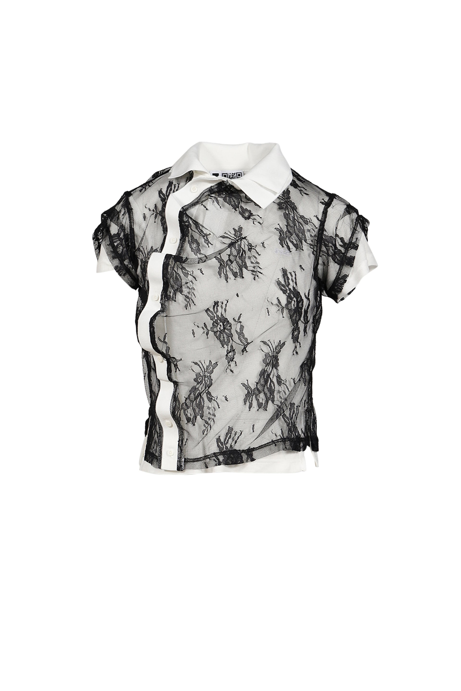 SHRUNKEN DOUBLE POLO / BLK