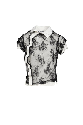 SHRUNKEN DOUBLE POLO / BLK