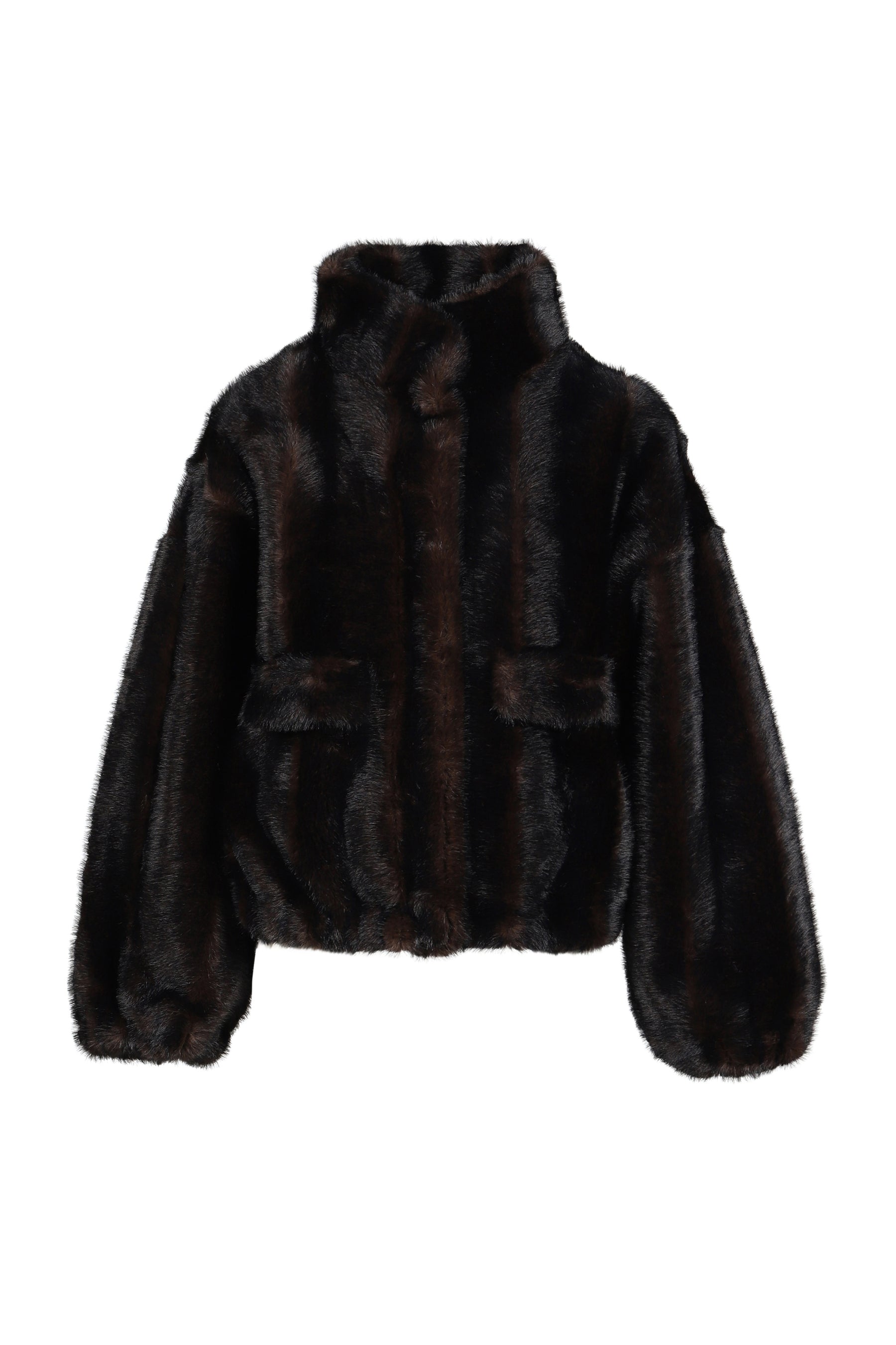 IRIS SHAVED MINK BOMBER / NOIR MULTI