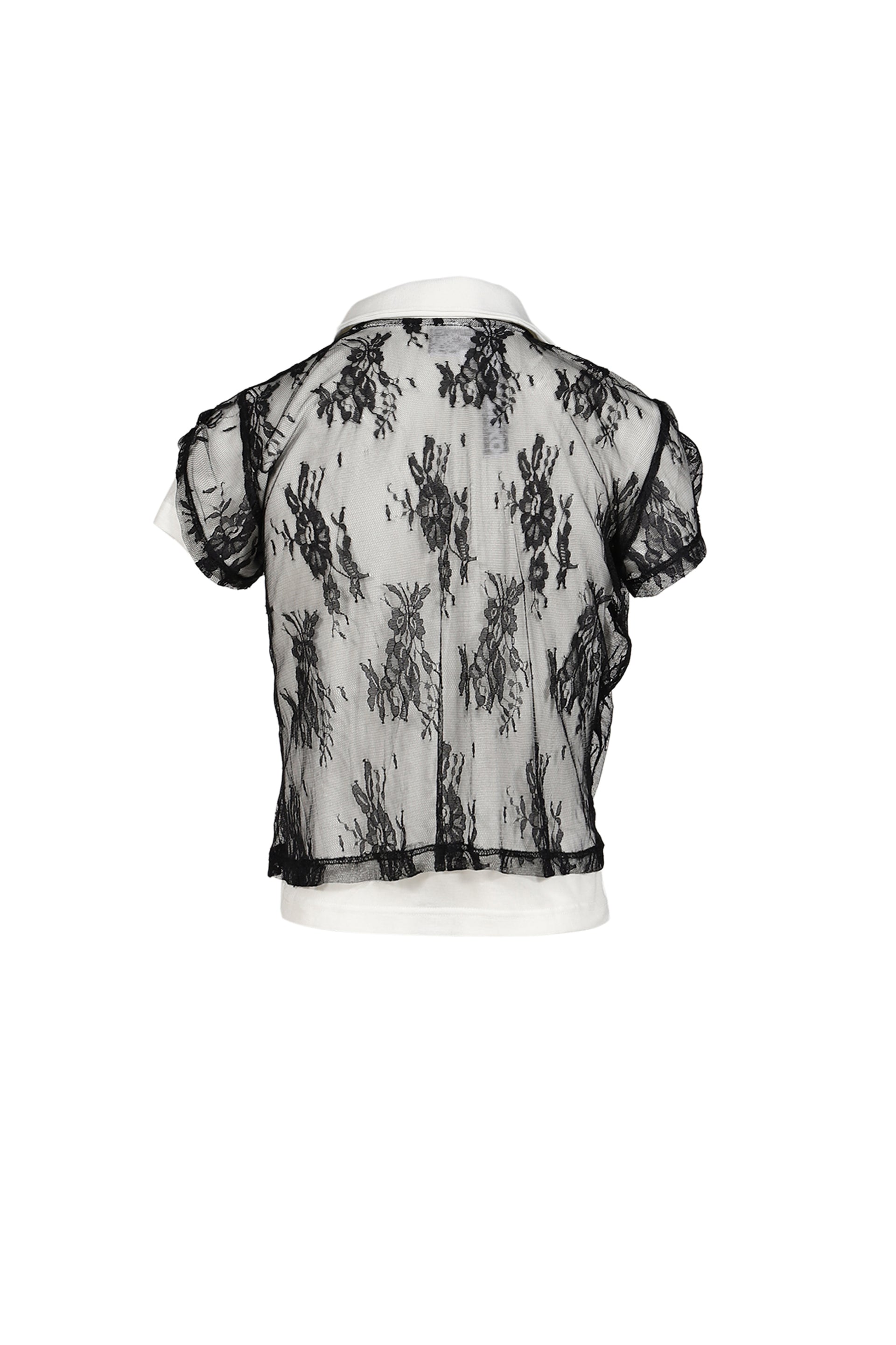 SHRUNKEN DOUBLE POLO / BLK