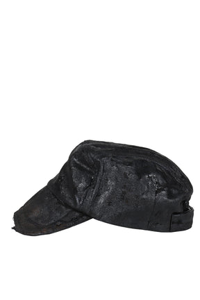 HAND COATED HORSE SHOE CRAB CAP / OIL BLK